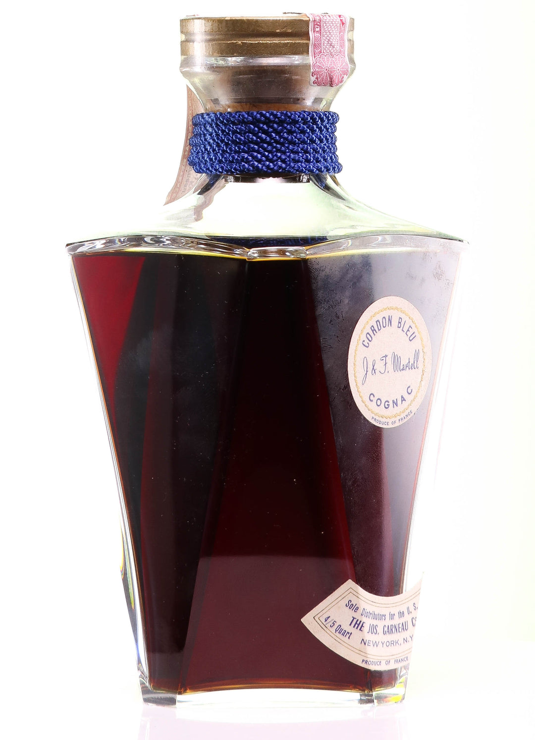 Martell Cordon Bleu Cognac in Baccarat Decanter - legendaryvintages