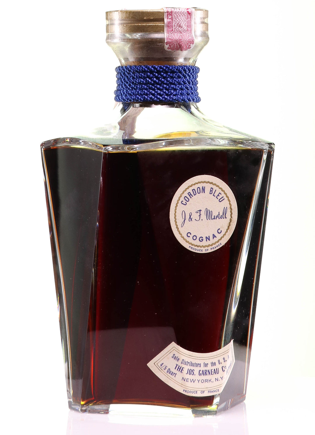 Martell Cordon Bleu Cognac in Baccarat Decanter - legendaryvintages