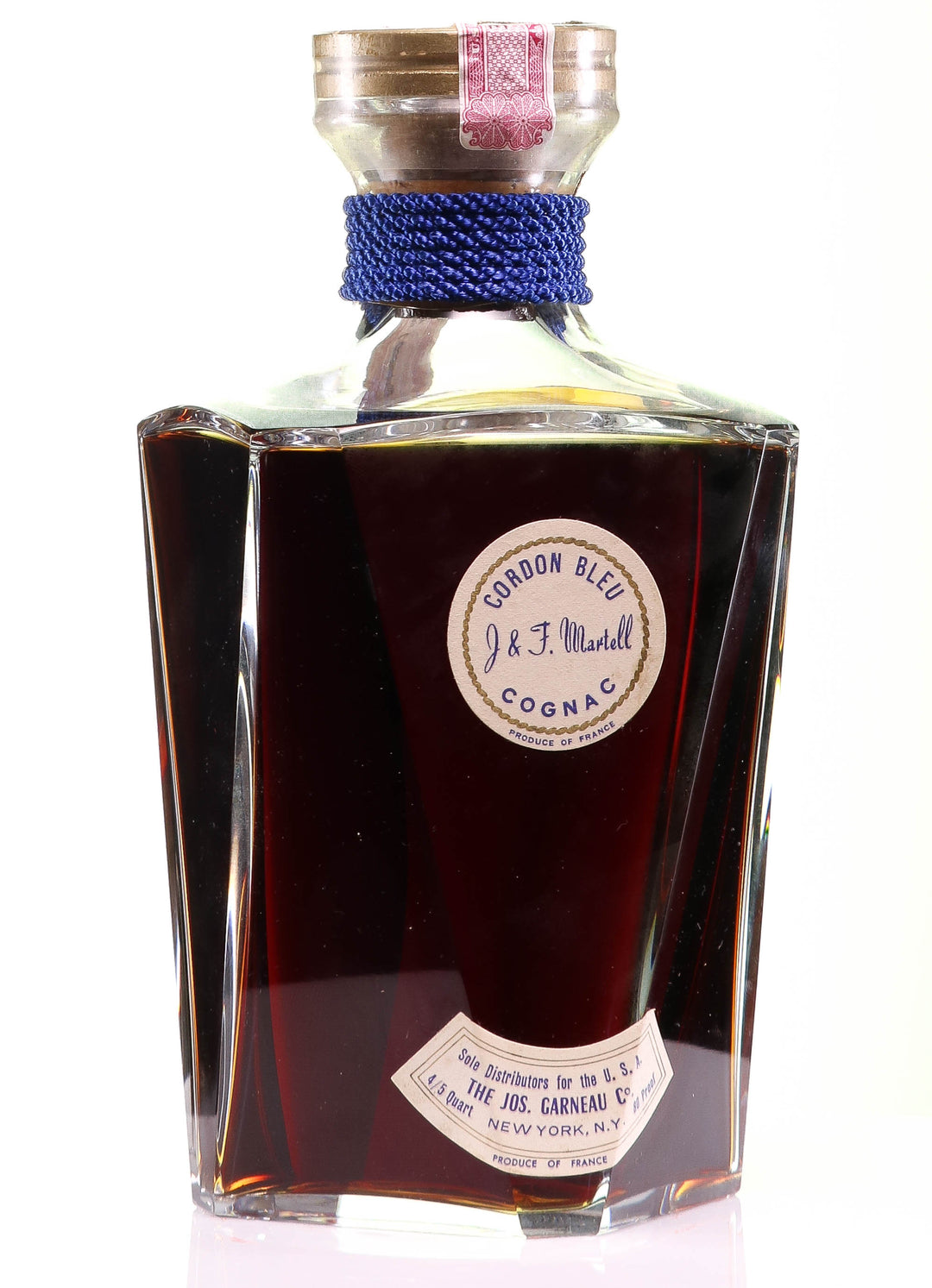 Martell Cordon Bleu Cognac in Baccarat Decanter - legendaryvintages