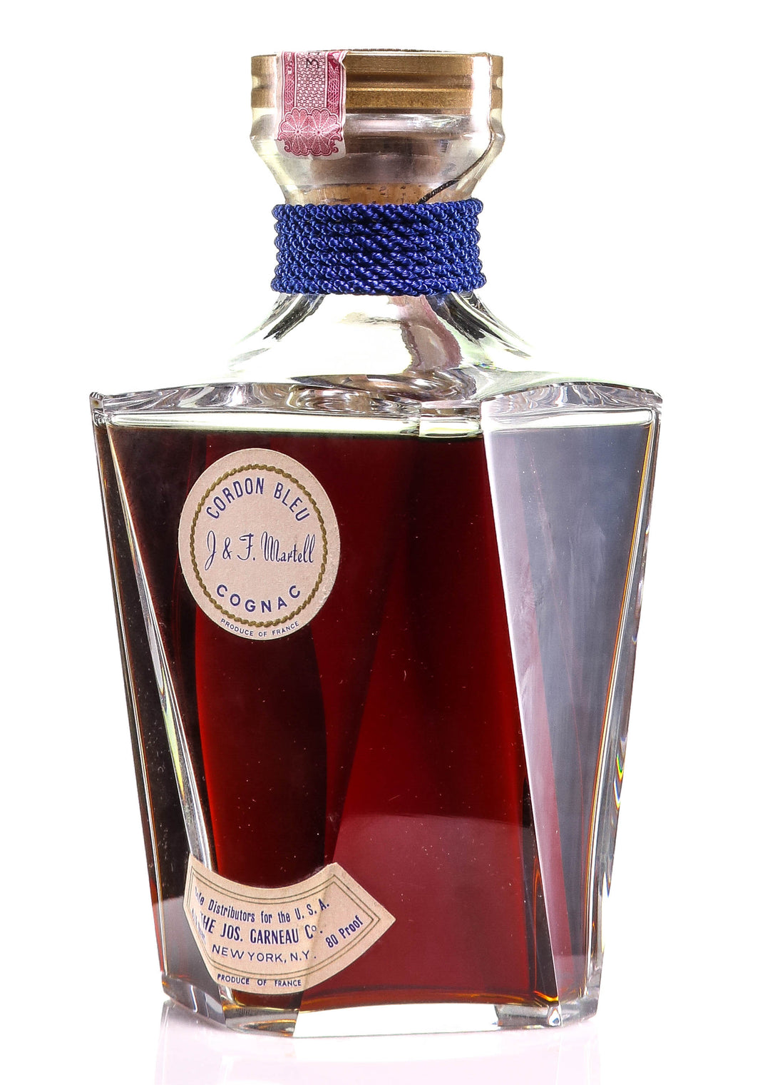 Martell Cordon Bleu Cognac in Baccarat Decanter - legendaryvintages