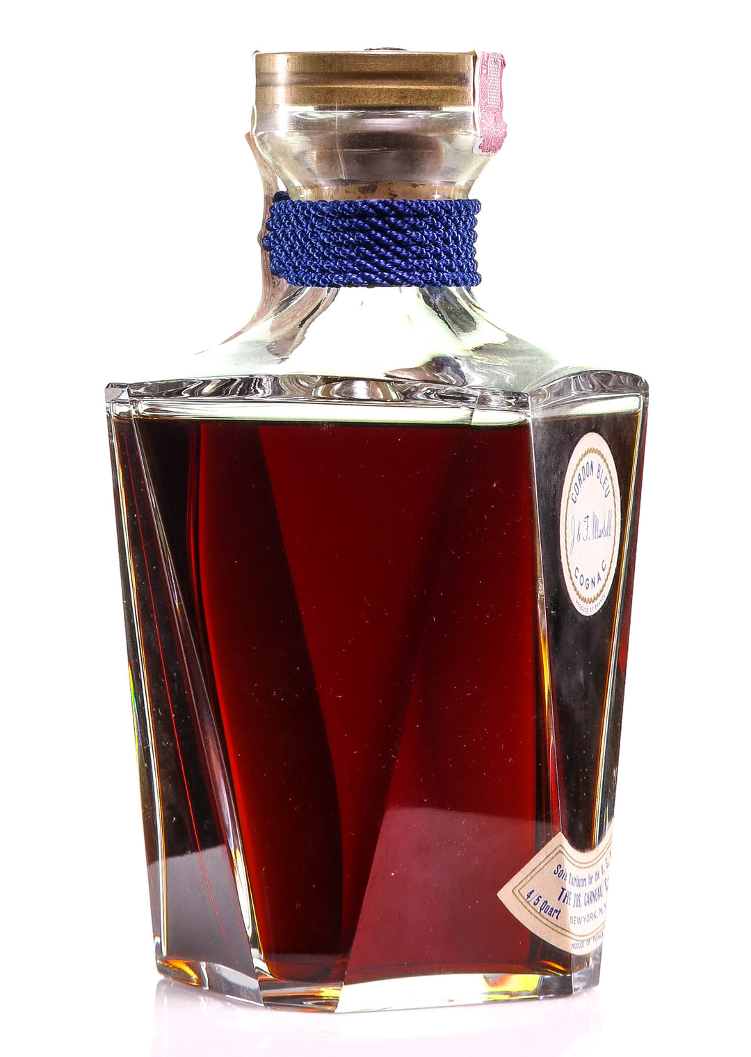 Martell Cordon Bleu Cognac in Baccarat Decanter - legendaryvintages