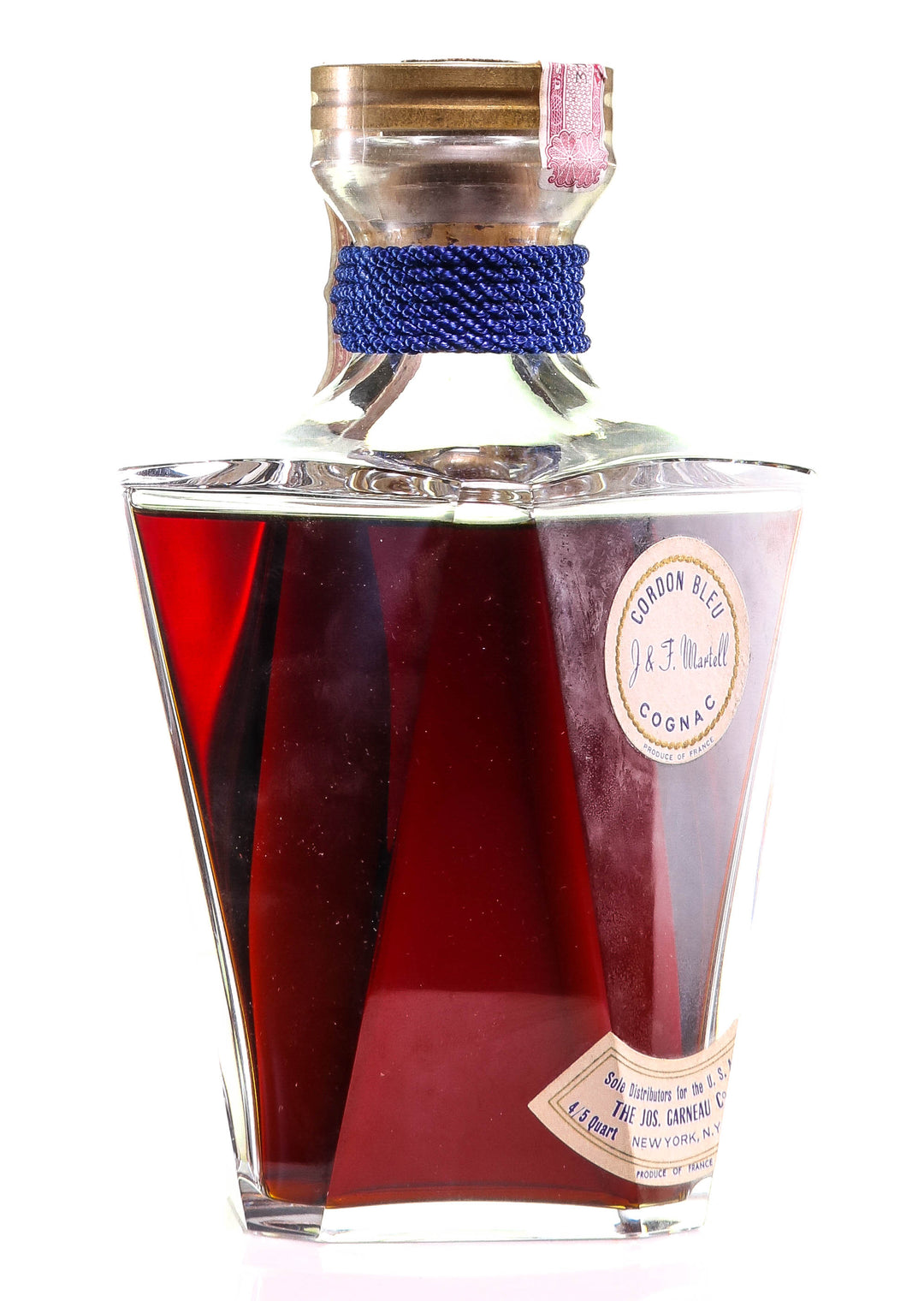 Martell Cordon Bleu Cognac in Baccarat Decanter - legendaryvintages