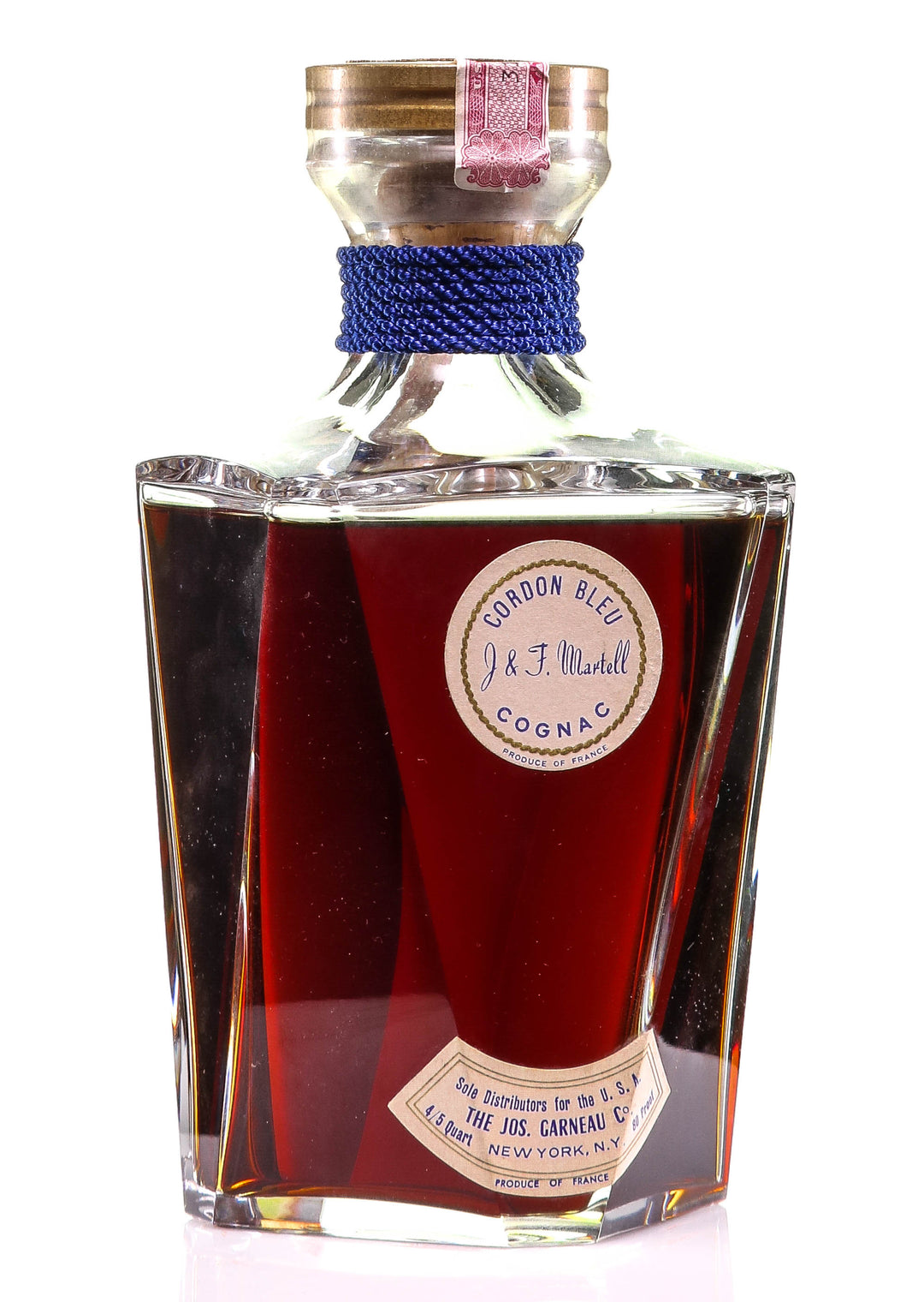 Martell Cordon Bleu Cognac in Baccarat Decanter - legendaryvintages