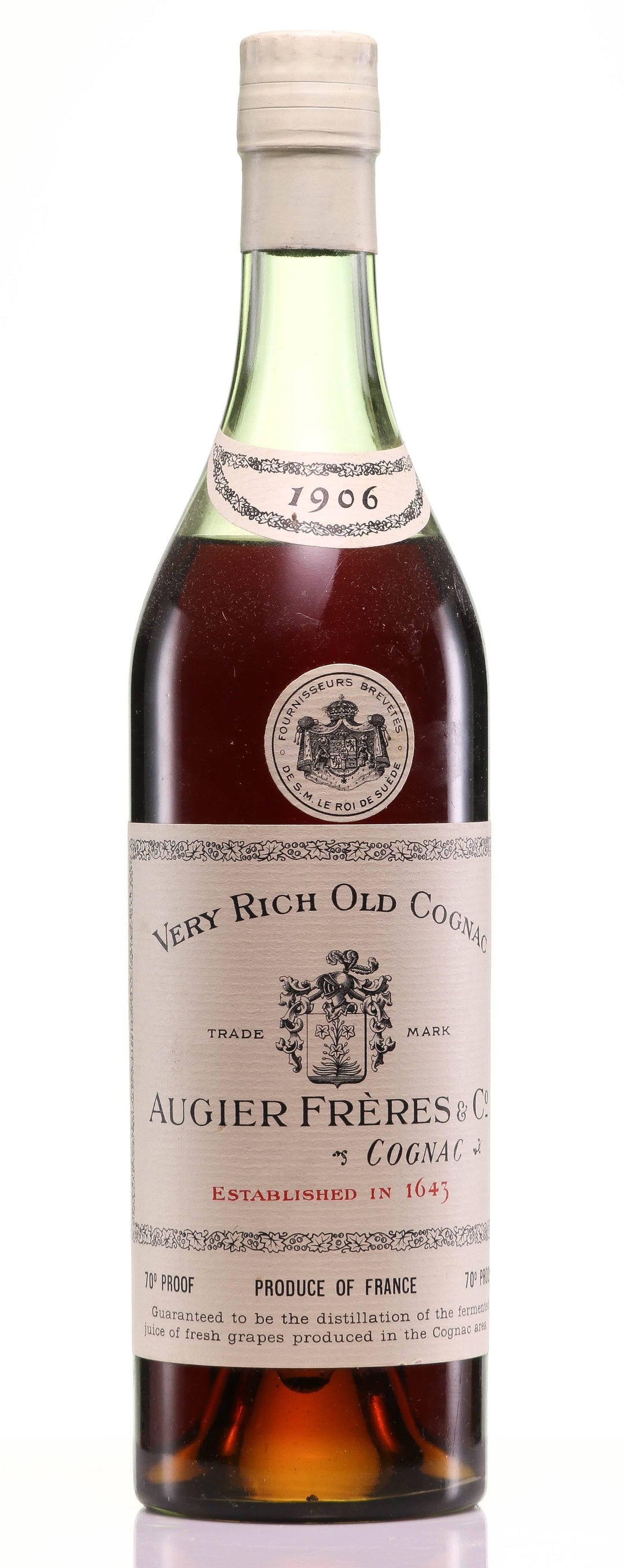 Very Rich Old  Cognac 1906 Augier Frères - LegendaryVintages