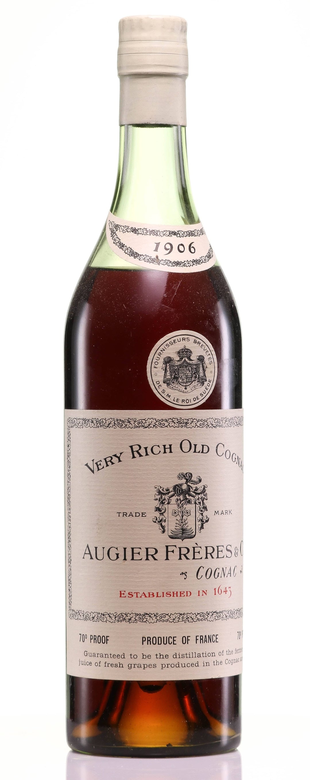 Very Rich Old  Cognac 1906 Augier Frères - LegendaryVintages