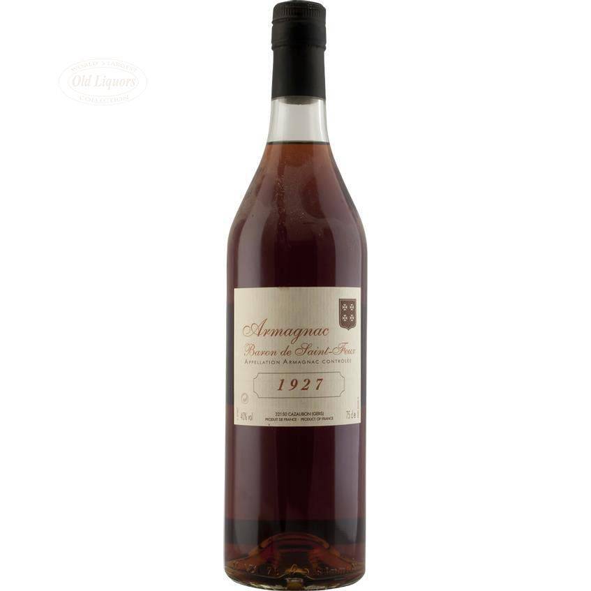 Armagnac 1927 Baron de Saint-Feux - LegendaryVintages