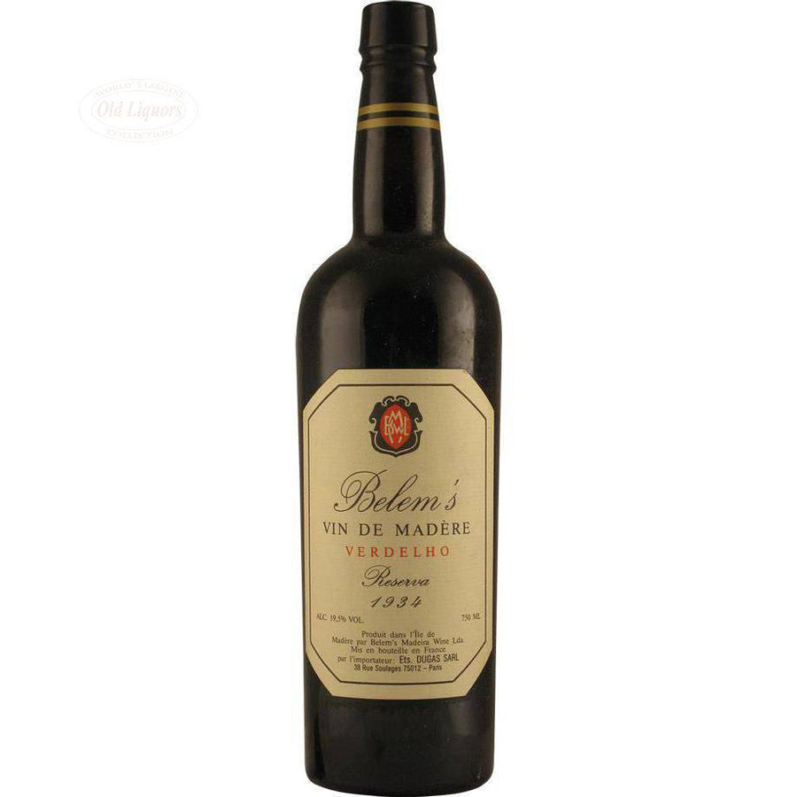 Madeira 1934 Belem's - LegendaryVintages