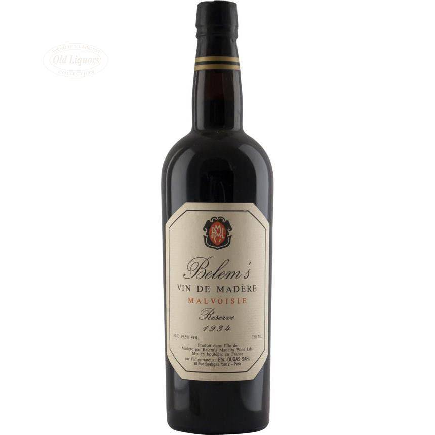 Madeira 1934 Belem's, Malvoisie - LegendaryVintages