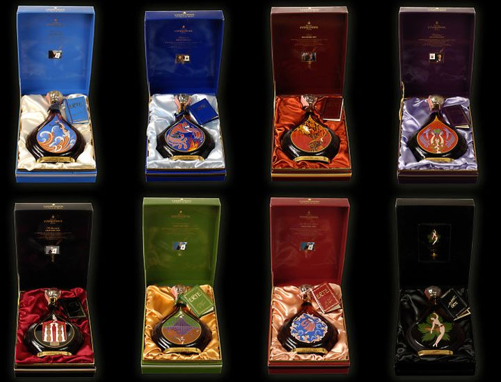 Cognac Courvoisier Erté Collection No.1-8 - legendaryvintages