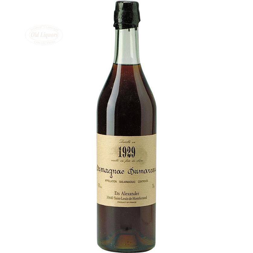 Armagnac 1929 Dumoureau - LegendaryVintages