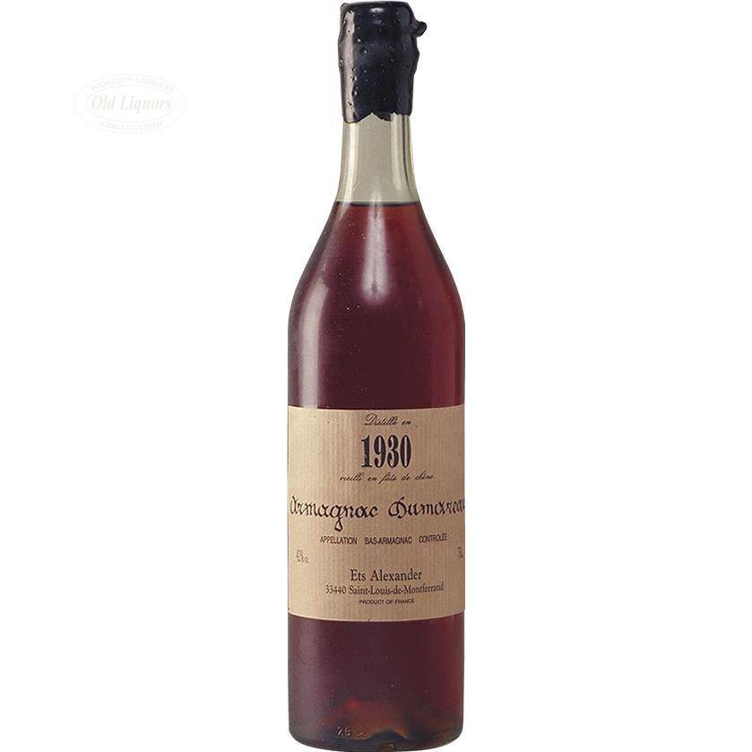 Armagnac 1930 Dumoureau - LegendaryVintages