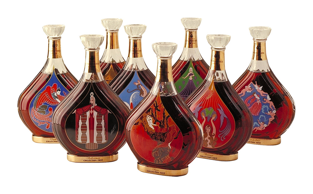 Cognac Courvoisier Erté Collection No.1-8 - legendaryvintages