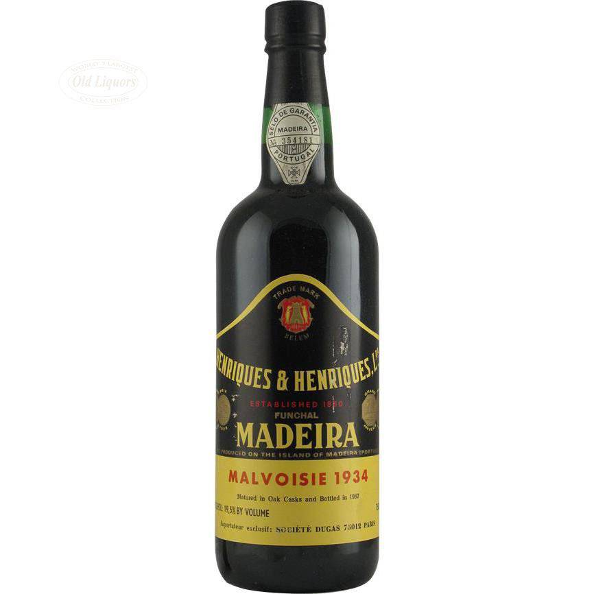 Madeira 1934 Henriques & Henriques, Bottled in 1987 - LegendaryVintages